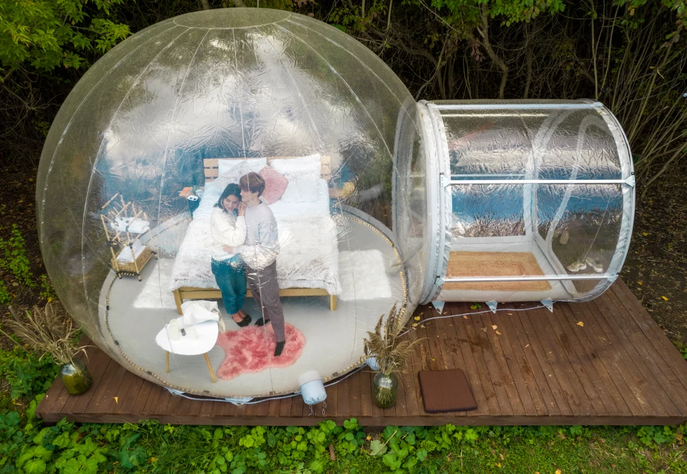 cozy bubble tent